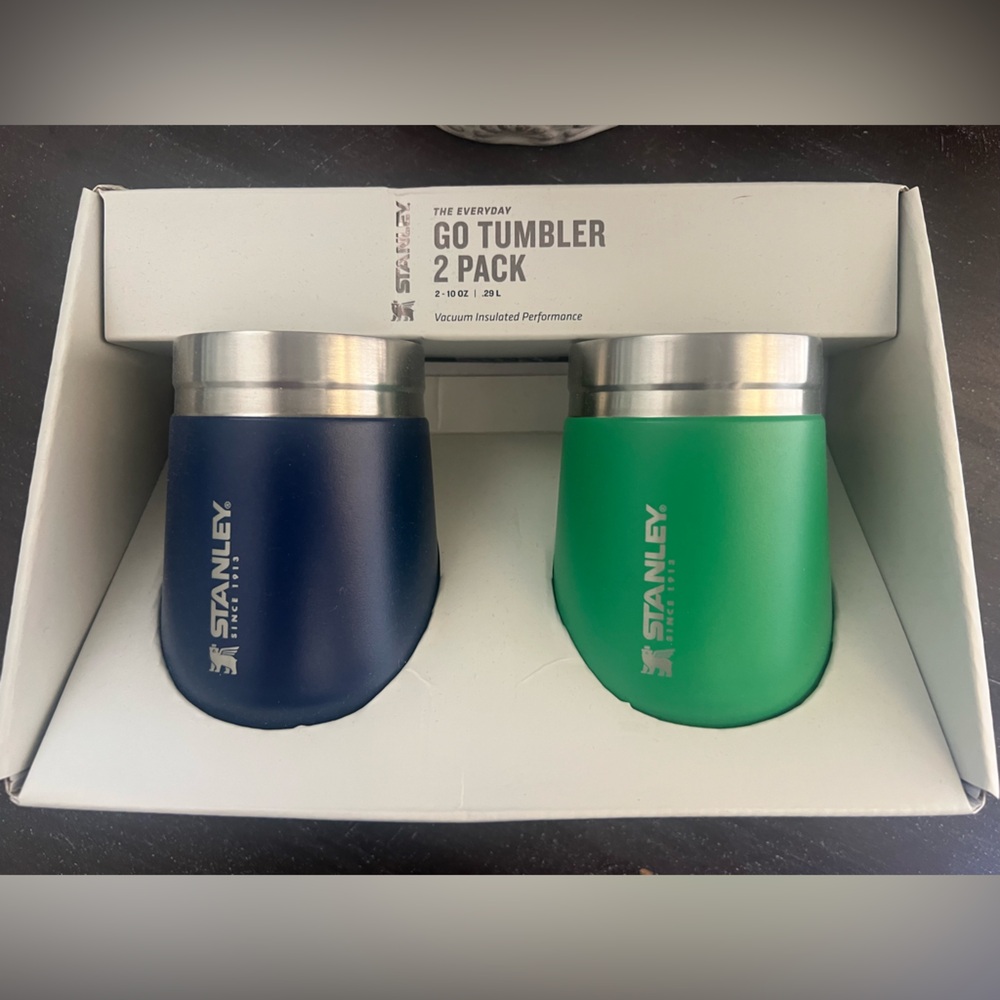 Stanley Blue and Green Tumbler Set